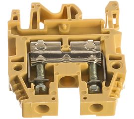 Клемма DKC винт 6мм.кв. бежевая термостойкая ZCB340 