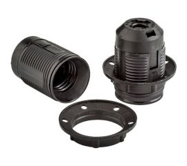 Патрон Пан Электрик E27 люстровый с кольцом черный 24531 5 