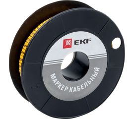 Кабельный маркер EKF PROxima 1,5 мм2 ""6"" 1000 шт. ЕС-0 plc-KM-1.5-6 