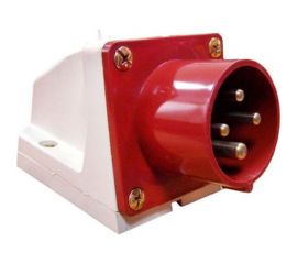 Стационарная вилка EKF PROxima 524, 3Р+РЕ, 32А, 380В, IP44, SQ ps-524-32-380 