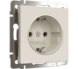 Розетка WERKEL W1171062 с заземлением айвори матовый a059274 