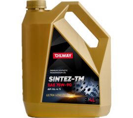 Трансмиссионное синтетическое масло OILWAY Sintez-TM 75w90, GL4/5, 4 л 4670030171344 