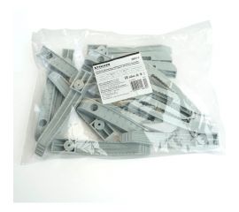 Односторонний держатель кабеля для прямого монтажа STEKKER ДКО-2, серый (20ш) 49566 