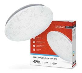 Светодиодный светильник IN HOME серии DECO 48Вт 230В 6500К 3120Лм 380x55мм БАМБУК 4690612038605 