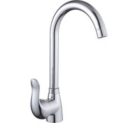 Смеситель для кухни СоюзКран поворотный излив, керам. картридж 35мм, хром, цинк, SK01-R136 567-112 