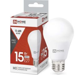 Светодиодная низковольтная лампа IN HOME LED-MO-PRO 15Вт 12-48В Е27 4000К 1200Лм 4690612036182 
