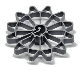 Фиксатор строительной арматуры звездочка фз-35 100 шт, 35 мм, пластик КХЭМ FZ-35 