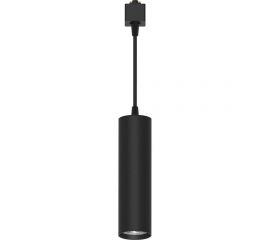 Трековый однофазный светильник на шинопровод FERON al196 на подвесе, под лампу gu10, черный, 48557 