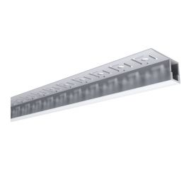 Алюминиевый профиль Apeyron для светодиодной ленты, под гипсокартон и плитку, серебро, 32x13мм, комплект 08-52 