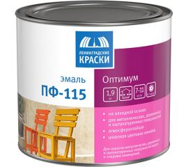 Эмаль Ленинградские краски Оптимум ПФ-115 зеленая 1,9 кг 19059 