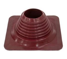 Кровельная прямая проходка Borge №4 (d=95-197, 275x275mm, RAL 3005 красный), силикон 01.235.03.03.01.000.3005 