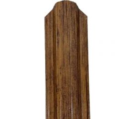 Металлический штакетник ТАВРОС полукруглый, 0.45х118х1800 полиэстер, текстурированный, RAL дерево 3D , двухсторонний, стандарт 10000006 