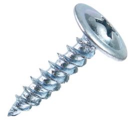 Саморез GSMETZ белый, 4.2x13 мм, с прессшайбой, оцинкованный, ph2, 1 кг/714 шт. 1024213-1 