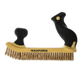 Щетка по металлу ROCKFORCE двуручная, в пластиковом корпусе RF-340126429 