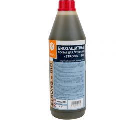 Биозащитный состав для древесины APIS Strong-bio бутылка 1 кг 4665296512215 