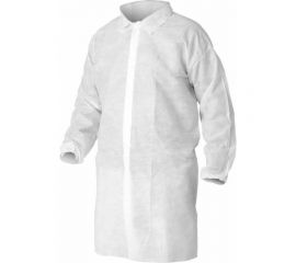 Смотровой халат на липучках Факел Спанбонд 30 гр/м2, белый, размер 4XL/60-62 87471436.005 