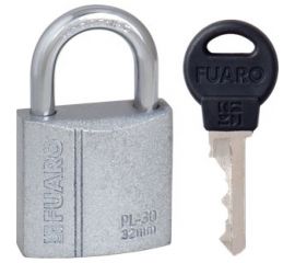 Навесной замок Fuaro PL-3032 32 мм 3 англ. кл. БЛИСТЕР 26337 