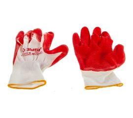 Садовые перчатки Зубр тонкие, с рельефным латексным покрытием, размер 8/M 11274-M 