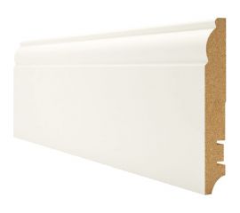 Плинтус Белый МДФ (2400х16х81 мм) Hannahholz 61.03.81305.01 