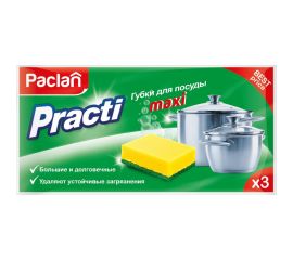 Губки для посуды Paclan Practi Maxi 3 шт 42598412 