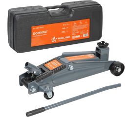 Подкатной домкрат Airline 3.5т в кейсе, MIN - 192 мм, MAX - 533 мм AJ-3.5F-550K 