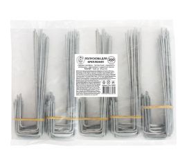 Полускоба для крепления садовых мембран и геотекстиля GARDEN SHOW 200 шт/уп, 15x3х2,5см,металл, 1/5 ПТ000003264 