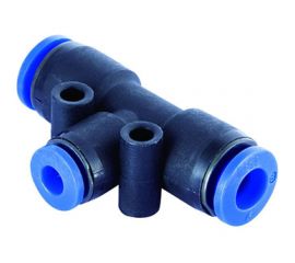 Тройник цанговый T-образный соединительный (10-10-6 мм) SHPI PGT 1006 