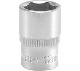 Головка торцевая короткая (12 мм; CrV; 1/4DR) YATO YT-1411 