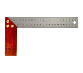 Угольник WOODWORK 250 мм, с деревянной базой PTR-250 