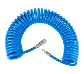 Шланг спиральный с быстросъемными соединениями профи (10 м; 5х8 мм; 20 бар) ARMA 5*8*10м PU 