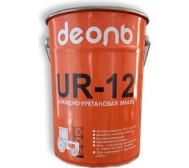 Быстросохнущая автоспецэмаль Деоль UR-12 оранжевая глянцевая UR12O5 