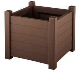 Кашпо Garden story Прованс квадратное шоколад 3731-МТ003 