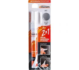 Кисть+маркер AvtoMark 690 Снежная королева, 10мл металлик. 004-00725 