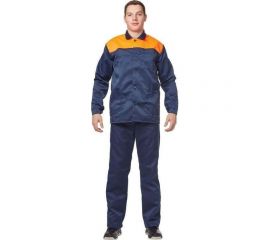 Мужской костюм ООО Комус л16-КБР, синий/оранжевый, р.48-50, рост 170-176 682020 