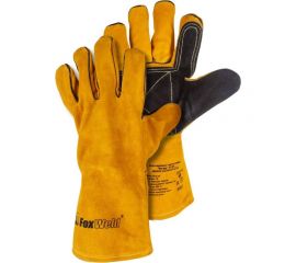 Термостойкие кожаные краги Foxweld Янтарь КС-04 8502 