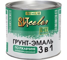 Грунт-эмаль по ржавчине 3в1 Царицынские краски зеленая 1,8 кг 16067 