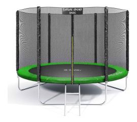 Батут Atlas Sport BASIC 252 см 8ft с лестницей GREEN 2071000442518 