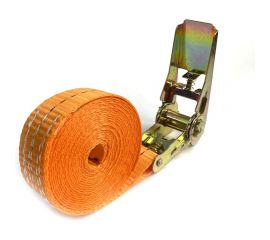 Кольцевой ремень с храповиком для крепления груза ТамбовТехСнаб 0.5/1.6 т, 1 м, 25 мм 7930105413166 