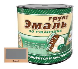 Грунт-эмаль 3 в 1 White House (серая; 1.9 кг) 15432 