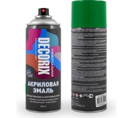 Аэрозольная акриловая эмаль Decorix (универсальная; зеленый; 520 мл) 0101-14 DX 