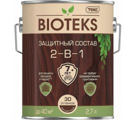 Защитный антисептический состав 2 в 1 ТЕКС Bioteks (золотая сосна; 2.7 л) 211889 
