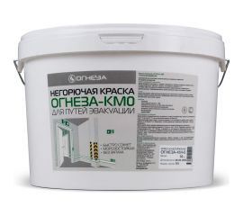 Краска негорючая ОГНЕЗА марки КМ0, ведро 14 кг, цвет белый 110358 