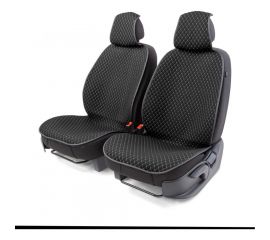 Накидки на передние сиденья CarPerformance, 2 шт. материал fiberflax /мягкий лен/ CUS-1052 BK/GY 