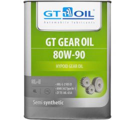 Масло Gear Oil, SAE 80W-90, API GL-5, 4 л GT OIL 8809059407837 