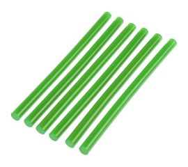 Стержни клеевые зеленые (6 шт; 11х200 мм) ТУНДРА 4967889 
