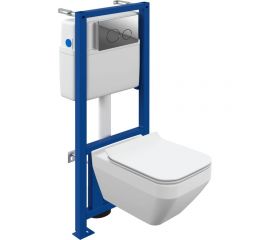 Комплект Cersanit crea square co dpl eo slim инсталляция link pro кнопка twins пластик хром глянцевый 64443 