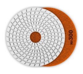 Алмазный гибкий шлифовальный круг для мокрого шлифования ЗУБР 125 мм, №300 29867-300 