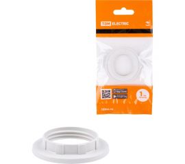 Кольцо для патрона TDM Е14, термостойкий пластик, белый, SQ0335-0163 