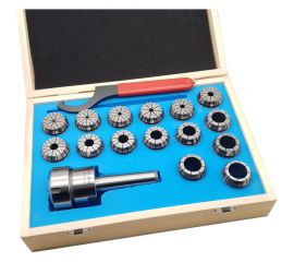 Патрон цанговый Морзе №3 с набором цанг ER40 15 шт, 4-26 мм ТЕХНОРЕАЛ МА320053533 