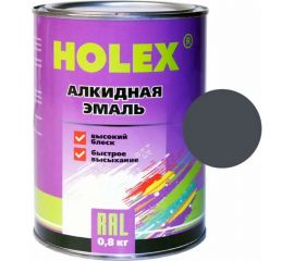 Алкидная автоэмаль Holex 7024 RAL темно-серый графит, 0.8 кг HAS-382161 